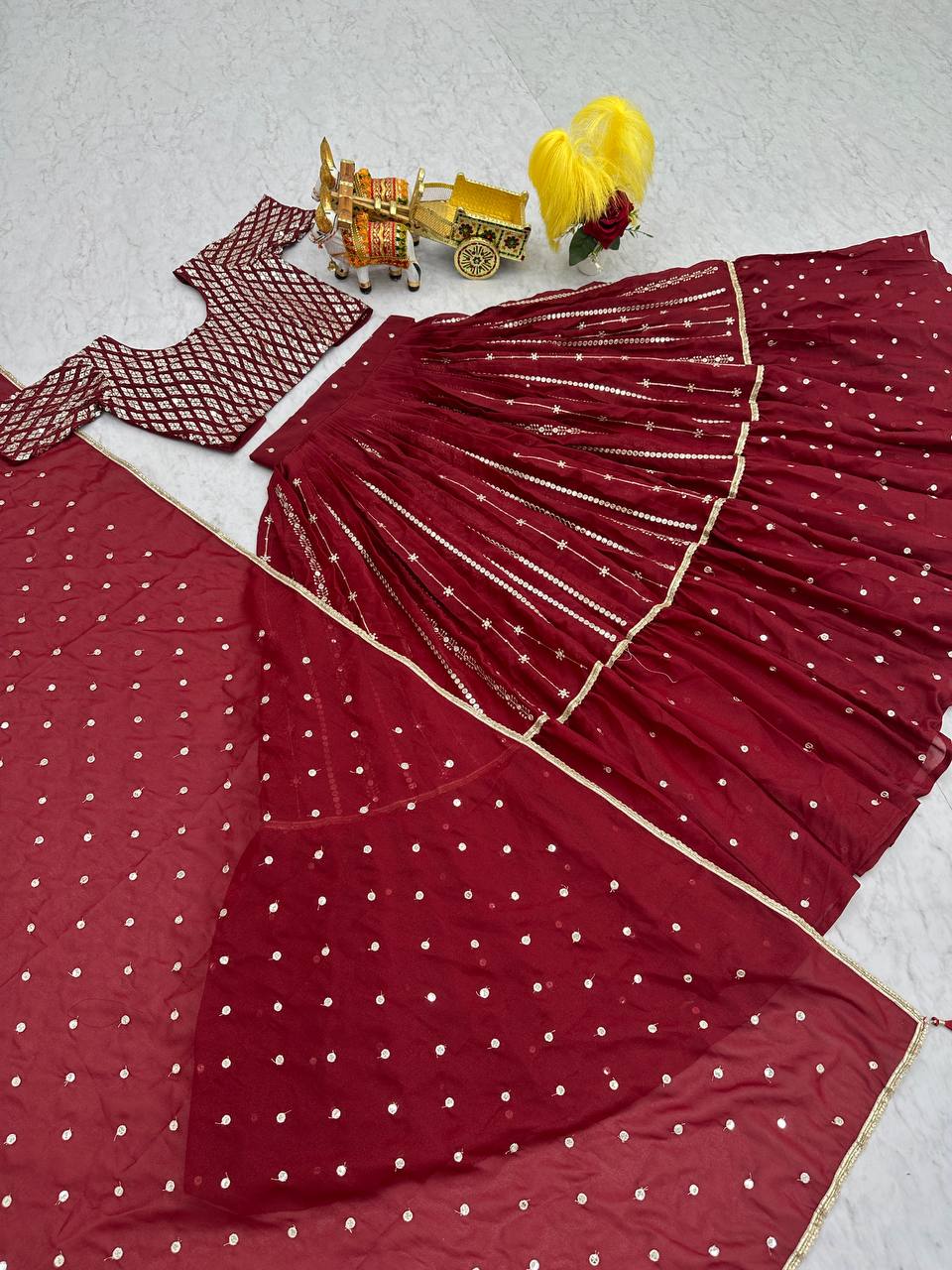 Indian Festive Wear Lehenga – Georgette Collection by Rangoli